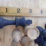 Vintage Wood  Chess Pieces In Box 70s vintage in very good condition Image 6