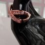 Rose Gold Plated Austrian Crystal Cross Ring Image 2