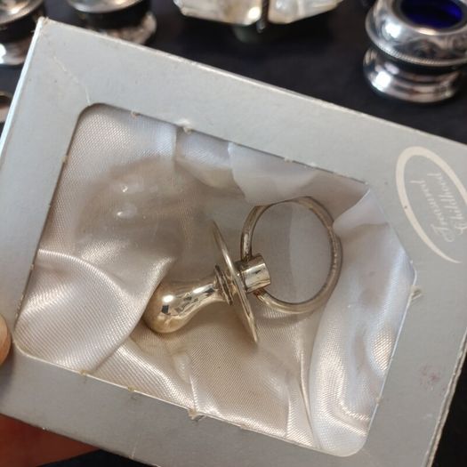 set of old silver-plated items