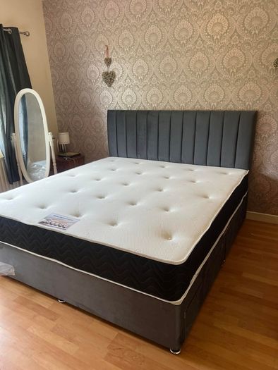 Divan Double & King Size Bed Frame With Mattress