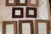 Baskerville and Sanders Assorted Size Suede Photo Frames