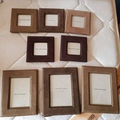 Baskerville and Sanders Assorted Size Suede Photo Frames