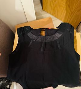black mini dress