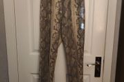 Snake Skin Look Leather trousers, NEXT, size S