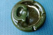 Cast Iron, Enamel, ashtray, vintage, cigar tray