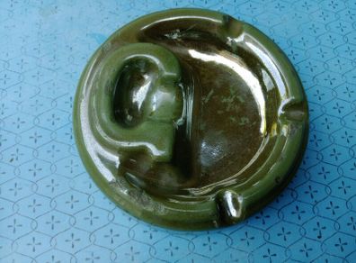 Cast Iron, Enamel, ashtray, vintage, cigar tray