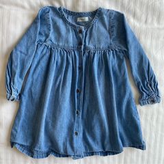 Next denim dress 12-18 months