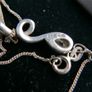 Sterling Silver 925 Necklace - Pendant CZ, Chain 3,5g Image 6