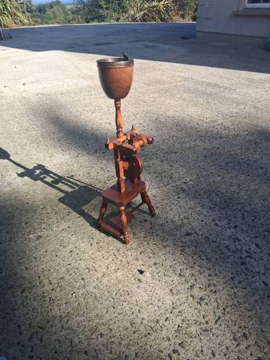 Mid Century Spinning Wheel Ashtray