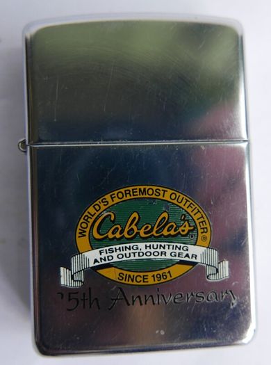 2007 Zippo Cabelas World's Foremost Outfitters Lighter