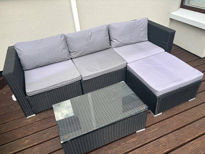 Rattan Garden Sofa