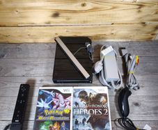 nintendo wii black bundle ,motion plus ,2 games