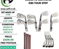Miura TC-202 Irons / 7-Pw / Kbs Tour Stiff