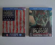 The Purge Anarchy & The Purge Election Year Blu Ray Steelbooks