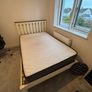 Small double bed and mattress Image 2