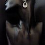 Art Deco Style Emerald Stone Drop Silver Earrings Image 6