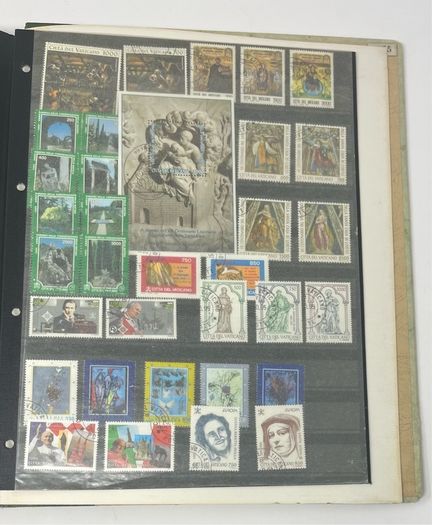 Collection: Vatican City Stamps both mint and used along with some miniature sheets on 40 pages