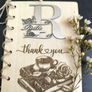 Beautiful Thank You Card for Teacher / Preschool Teacher Laser Made! 17x14cm Image 7