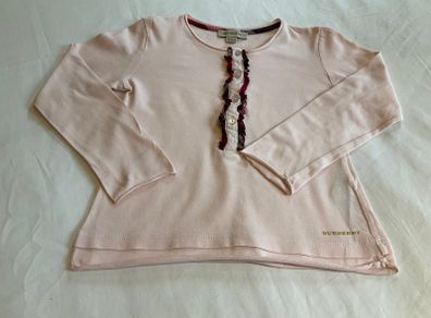 Gorgeous Girls designer Burberry pink long sleeve cotton top 4 5