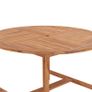 Garden Table 120 x 76 cm Solid Teak Wood Image 4