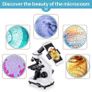 100X-2000X Microscope for Kids Adults, with Microscope Slides Kit, Professional Biological Microscope for Students School Laboratory Image 2