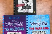 Diary Of A Wimpy Kid, Books 10,13&amp;15 by Jeff Kinney