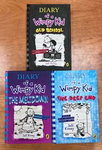 Diary Of A Wimpy Kid, Books 10,13&15 by Jeff Kinney