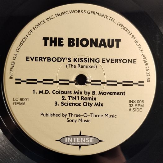 Bionaut - Everybody's Kissing Everyone - SCARCE Early 90s Piano House GEM!