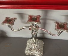 Decorative Candelabra, English, Chrome, Victorian style