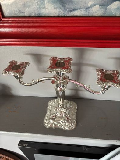Decorative Candelabra, English, Chrome, Victorian style