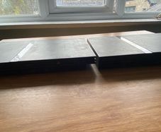 2x PlayStation 2 Slim Bundle - 3 Controllers & All Cables