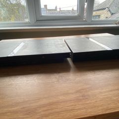 2x PlayStation 2 Slim Bundle - 3 Controllers & All Cables