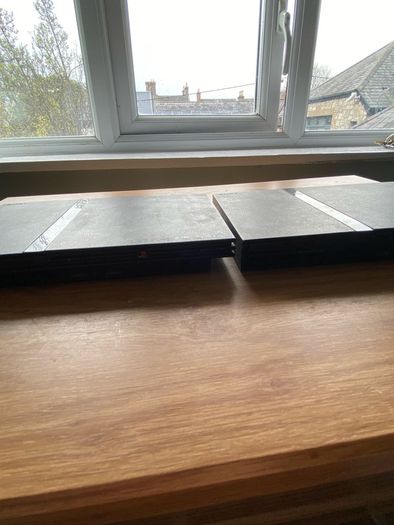 2x PlayStation 2 Slim Bundle - 3 Controllers & All Cables