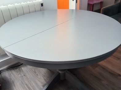 Ikea Grey Extendable Dining Table For Sale in Saggart, Dublin from supergirl10