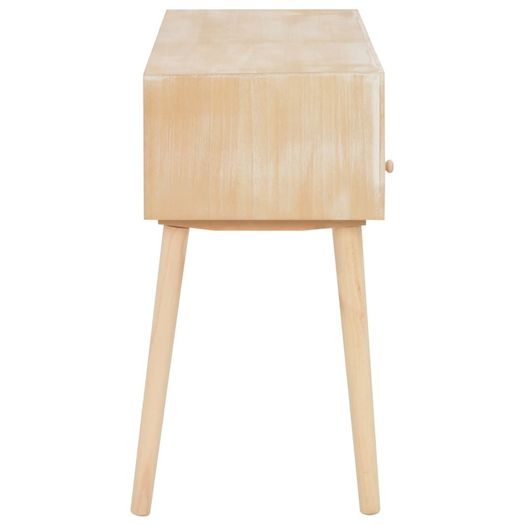 Desk with 5 Drawers 114x40x75.5 cm Solid Pinewood