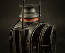 Antique GAS Railway Lamp 40 cm High