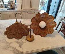 Neptune Athena Rattan Pendant Lights