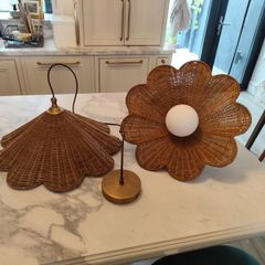 Neptune Athena Rattan Pendant Lights