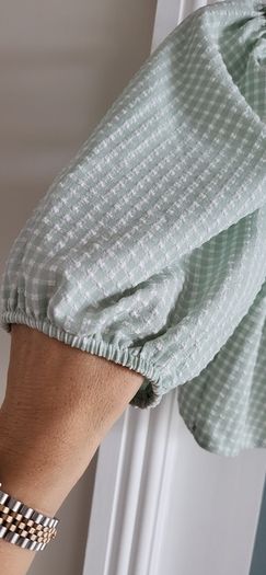 PRIMARK mint green gingham co-ord Sz 10UK