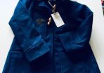 Pumpkin Patch Blue Fur Trim Coat