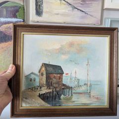 Original oil picture by Irish artist  A. Simpson