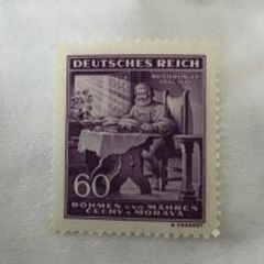 1944 WW2 German stamp