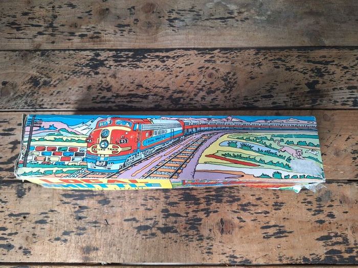Vintage Local Shuttle Tin Toy Train Set