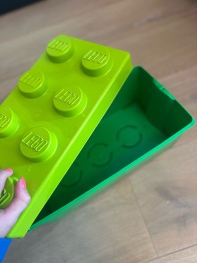 Green Lego storage box