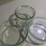 Souffle Glass Container / Small Decorative Glass Storage Jars / Cactus Or Succulent Pots , Set Of 3 Image 2