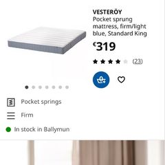IKEA Vesteroy Standard King Size Mattress