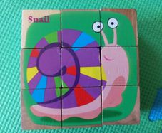 Wooden cubes puzzle