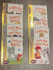 Set of 8 Classic Fairytale books - phonics