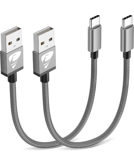 USB C Charger Cable 0.5M 2Pack Type C Charger Fast Charging 3A Lead Nylon Braided for Samsung Galaxy S21 S20 S10 S9 S8 A12 A20e A21s A40 A51,Huawei P30 P20 P40,Google Pixel,Xiaomi,Sony Xperia,Switch