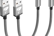 USB C Charger Cable 0.5M 2Pack Type C Charger Fast Charging 3A Lead Nylon Braided for Samsung Galaxy S21 S20 S10 S9 S8 A12 A20e A21s A40 A51,Huawei P30 P20 P40,Google Pixel,Xiaomi,Sony Xperia,Switch